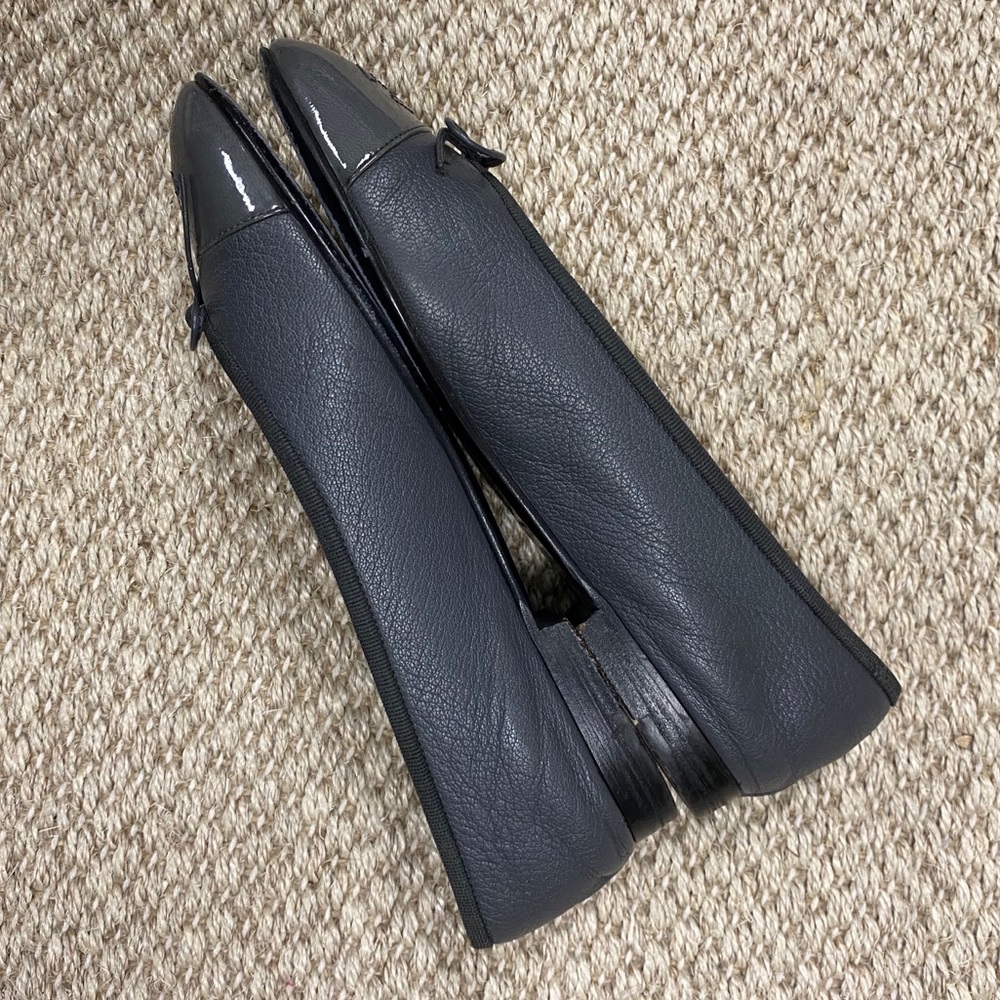 Authentic Chanel grey ballet flats 37.5 - Picture 5 of 12